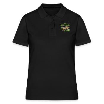 Masterarbeit Geschafft Vom Bett-Chiller zum Master - Frauen Polo Shirt - Schwarz - Vorne - Ailine (174cm)