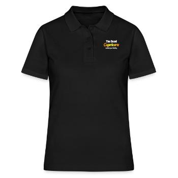 Der Gute Steinbock Haha, Nur Ein Scherz, Lustige - Frauen Polo Shirt - Schwarz - Vorne - Ailine (174cm)