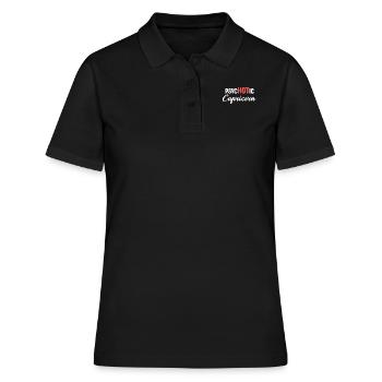 Psychotic Steinbock Lustige Horoskope Astrophysik - Frauen Polo Shirt - Schwarz - Vorne - Ailine (174cm)