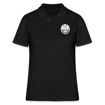 Lièvre arctique - Polo Femme - noir - Devant - Ailine (174cm)