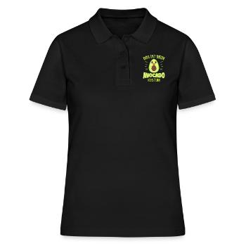 Karneval Das ist mein Avocado Kostüm Fan - Frauen Polo Shirt - Schwarz - Vorne - Ailine (174cm)