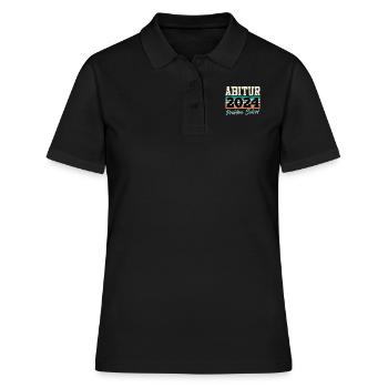 Abitur 2024 Problem Solved Abiturienten Lustiges - Frauen Polo Shirt - Schwarz - Vorne - Ailine (174cm)