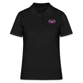 Abitur 2024 ABI Terminé Obtention du diplôme d’Abitur - Polo Femme - noir - Devant - Ailine (174cm)