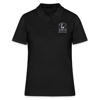 Planètes rétrogrades Mercure rétrograde - Polo Femme - noir - Devant - Ailine (174cm)