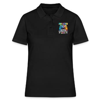 Abi 2024 School Played Through Gamer Funny - Women's Polo Shirt - black - Front - Ailine (174cm)