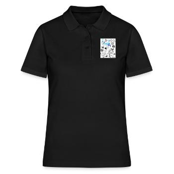 Einfache Geschichte. - Frauen Polo Shirt - Schwarz - Vorne - Ailine (174cm)