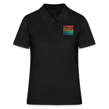 Lieblingskollege hat mir dieses Shirt Gegeben - Frauen Polo Shirt - Schwarz - Vorne - Ailine (174cm)