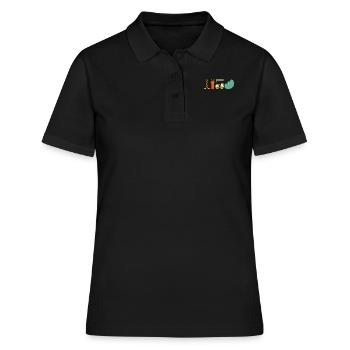Golf Golfeurs Golfeurs - Polo Femme - noir - Devant - Ailine (174cm)