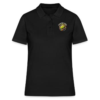 Tennis Joueur De Tennis Fille De Tennis - Polo Femme - noir - Devant - Ailine (174cm)