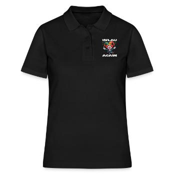 Karneval Kostüm Fasching Fastnacht - Frauen Polo Shirt - Schwarz - Vorne - Ailine (174cm)