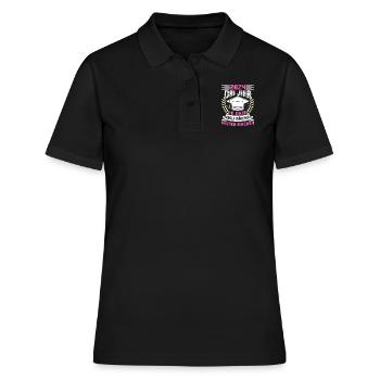 2024 Das Jahr in dem Coole Mädchen Abitur Machen - Frauen Polo Shirt - Schwarz - Vorne - Ailine (174cm)