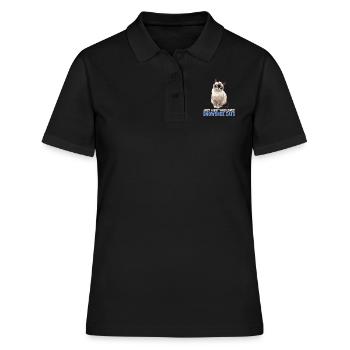 Chaton raquette Chat raquette - Polo Femme - noir - Devant - Ailine (174cm)