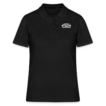Übung? Ich dachte, du hättest extra Pommes gesagt! - Frauen Polo Shirt - Schwarz - Vorne - Ailine (174cm)