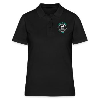 Bouledogue Français CERCLE DE CONFIANCE Têtu - Polo Femme - noir - Devant - Ailine (174cm)