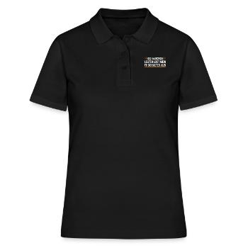 Mon RCD et moi plaisantons avec voltage - Polo Femme - noir - Devant - Ailine (174cm)