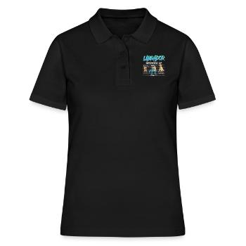 Labrador Besitzer VOM WELPEN BIS ZUM HUND Lustiges - Frauen Polo Shirt - Schwarz - Vorne - Ailine (174cm)