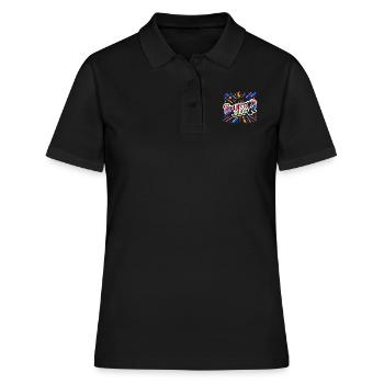 Brainstormy Buddy 10 - Polo Femme - noir - Devant - Ailine (174cm)