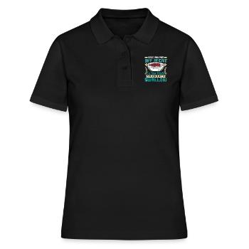 Grillparty UNE FOIS QUE TU AS MIS MA VIANDE DANS TA BOUCHE BBQ - Polo Femme - noir - Devant - Ailine (174cm)