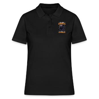 Newfie owner MY SPIRIT ANIMAL IS A NEWFOUNDLAND - Women's Polo Shirt - black - Front - Ailine (174cm)