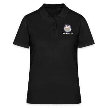 Turkish Van DER CHEF BIN ICH Lustiges Turkish Van - Frauen Polo Shirt - Schwarz - Vorne - Ailine (174cm)