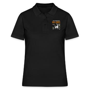 Malinois ANATOMY OF A BELGIAN MALINOIS Funny - Women's Polo Shirt - black - Front - Ailine (174cm)
