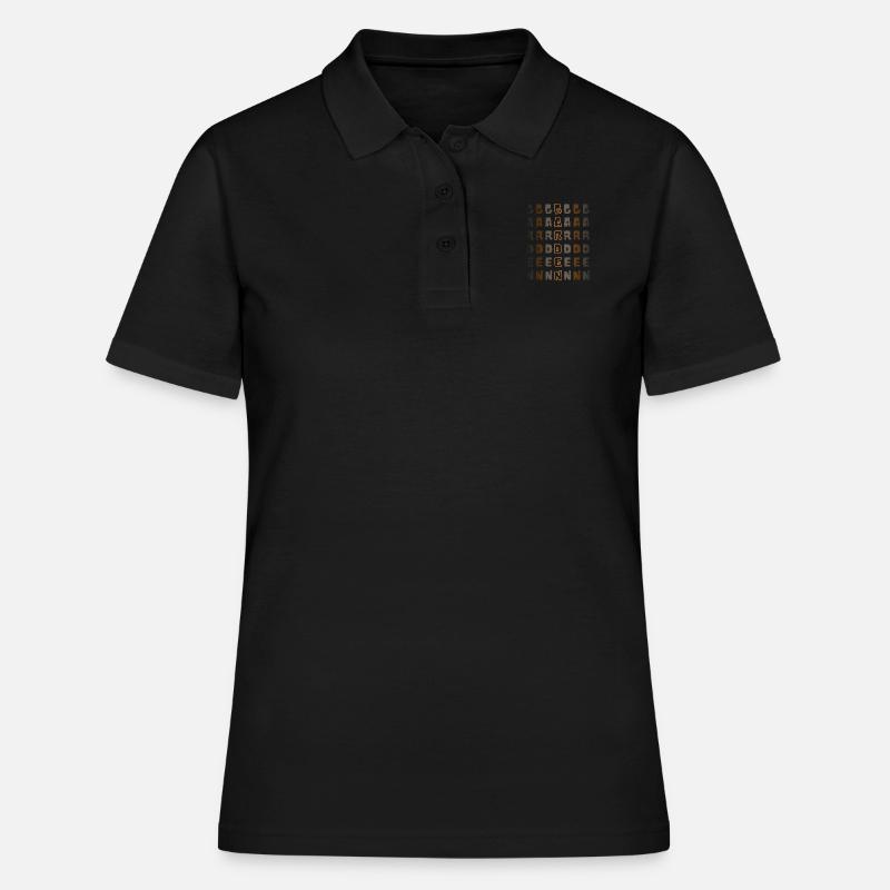 Garden Psychedelic - Women's Polo Shirt - black
