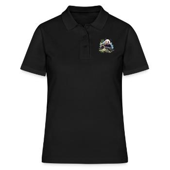 Panda géant Pandas Große Pandas Großer Panda - Polo Femme - noir - Devant - Ailine (174cm)
