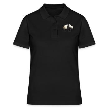Panda géant Pandas Große Pandas Großer Panda - Polo Femme - noir - Devant - Ailine (174cm)