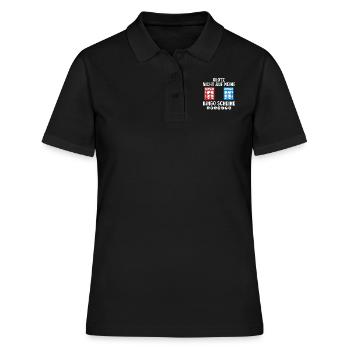 Bingospielerin GLOTZ NICHT AUF MEINE BINGO SCHEINE - Frauen Polo Shirt - Schwarz - Vorne - Ailine (174cm)