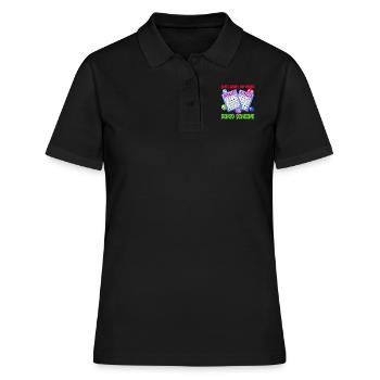 Bingo GLOTZ NICHT AUF MEINE BINGO SCHEINE Lustig - Frauen Polo Shirt - Schwarz - Vorne - Ailine (174cm)