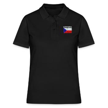 Tschechien - Frauen Polo Shirt - Schwarz - Vorne - Ailine (174cm)