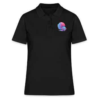 Bettas Betta Poisson Betta - Polo Femme - noir - Devant - Ailine (174cm)