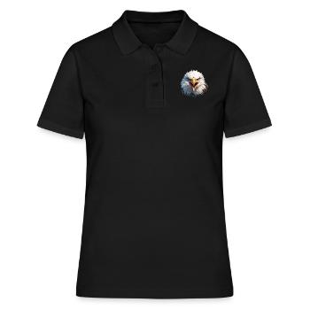 Bald Eagle Weißkopfseeadler - Women's Polo Shirt - black - Front - Ailine (174cm)