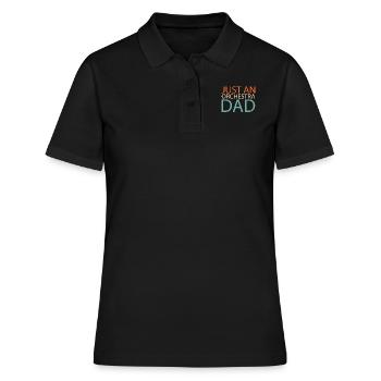 Orchester Just An Orchestra Dad - Frauen Polo Shirt - Schwarz - Vorne - Ailine (174cm)