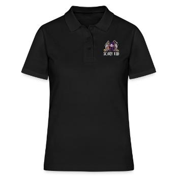 Fête d’Halloween EFFRAYANT KID Drôle Fille Enfants - Polo Femme - noir - Devant - Ailine (174cm)