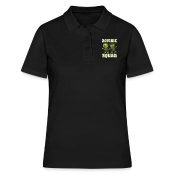 Halloween Kostüm Kinder ZOMBIE SQUAD Lustiges - Frauen Polo Shirt - Schwarz - Vorne - Ailine (174cm)