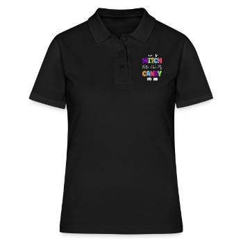 Halloween Costume Kids WITCH BETTER HAVE MY CANDY - Women's Polo Shirt - black - Front - Ailine (174cm)