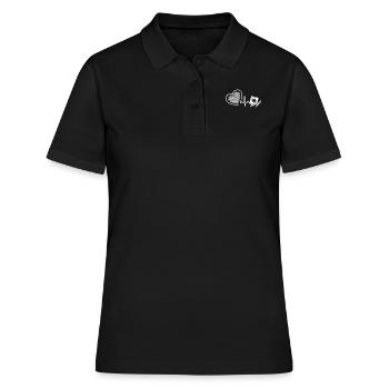 High School Teacher High School Teacher Heartbeat - Women's Polo Shirt - black - Front - Ailine (174cm)
