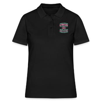 Maladie d’Alzheimer - Polo Femme - noir - Devant - Ailine (174cm)