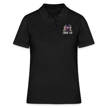 Halloween Party GHOUL KID Funny Girl - Women's Polo Shirt - black - Front - Ailine (174cm)