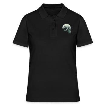 Lamantins Seekuh Lamantin - Polo Femme - noir - Devant - Ailine (174cm)