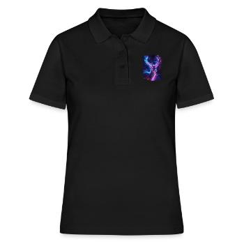 Roe deer - Women's Polo Shirt - black - Front - Ailine (174cm)