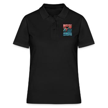 Fitness Trainers Personal Trainers - Women's Polo Shirt - black - Front - Ailine (174cm)
