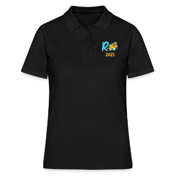 Rente 2025 R-Ente Pensionierung Ruhestand - Frauen Polo Shirt - Schwarz - Vorne - Ailine (174cm)