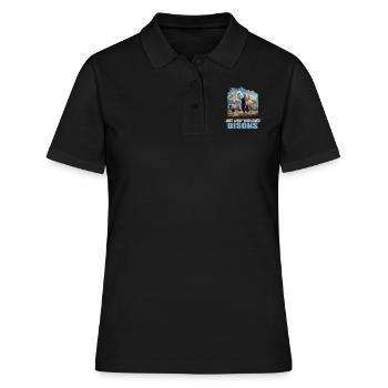Bisons Bison - Polo Femme - noir - Devant - Ailine (174cm)