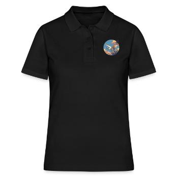 Grues Grues - Polo Femme - noir - Devant - Ailine (174cm)