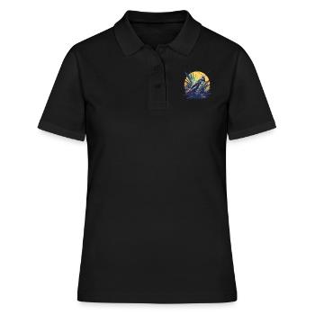 Grillen Grille - Frauen Polo Shirt - Schwarz - Vorne - Ailine (174cm)