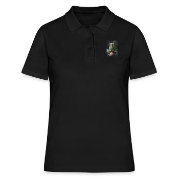 Grillen Grille - Frauen Polo Shirt - Schwarz - Vorne - Ailine (174cm)