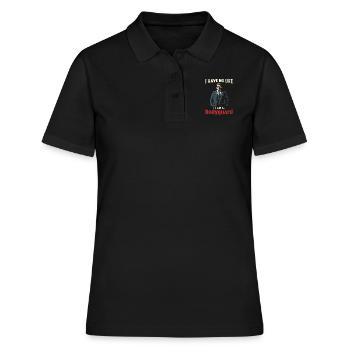 Garde du corps - Polo Femme - noir - Devant - Ailine (174cm)