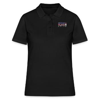 Feuerwerk MACH PLATZ ICH BÖLLER HIER! Lustiges - Frauen Polo Shirt - Schwarz - Vorne - Ailine (174cm)